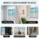 zokyer Beach Curtains 63 inch Length - Coastal Farmhouse Ocean Window Drapes, Modern Sky Sea Seascape Landscape for Living Room Bedroom, Serene Tropical Nature View, 2 Panels, 42" W x 63" L