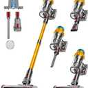 Cordless Vacuum Cleaner, 650W 55KPA 70Min Powerful Vacuum Cleaners for Home, Self-Standing Stick Vacuum Cordless Rechargeable/ Anti-Tangle/OLED Screen/1.8L Cup for Home Pet Hair/Carpet/Hardwood Floor