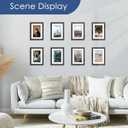 PEALSN 5x7 Picture Frame Set of 6, Display Pictures 4 x 6 with Mat or 5 x 7 without Mat for Wall Mounting or Table Top Display, Photo Frames Collage for Wall Decor, Black.