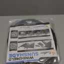 EcoNour Car Windshield Sunshade | Blocks 99% Heat & Keeps Interior Cool | Universal Fits Cars, SUVs, Trucks | Automotive Sun Screen, Visor & Car Accessories for Summer | Medium (64x32 Inches)