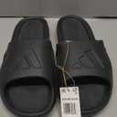 adidas Unisex's Slides (13 Women/12 Men, Carbon/Carbon/Black)