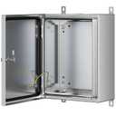 Stainless Steel Enclosure, IP65 Waterproof Electrical Box for Indoor and Outdoor Projects, Includes Mounting Plate and Wall Bracket 450350200mm (18"14"8")