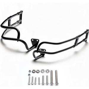 MoKitDora 2014-2025 Touring Saddlebag Bracket Guard Bar Rails for Harley Street Glide FLHX Electra Glide FLHT Road Glide FLTRX Road King FLHRX Ultra Classic Special CVO Limited, Black