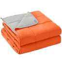 yescool Weighted Blanket for Adults (20 lbs, 48" x 72", Orange) Cooling Heavy Blanket for Sleeping Perfect for 110-130 lbs, Twin Size Breathable Blanket with Premium Glass Bead, Machine Washable