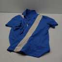 Mens Vintage Bowling Shirts Short Sleeve Button Down Guayabera Beach Shirts for Men (X-Large, Royal Blue)