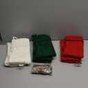 XIMISHOP 6PACK Christmas Stockings,18Inches Large Cable Knitted Stocking Personalized Xmas Hanging Stocking Decorations with Name Tags for Holiday Christmas Party Family Decor (Red White Green)