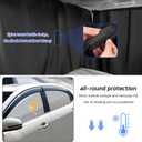 5PCS Car Window Shades,Auto Privacy Curtains with 4 Front&Rear Side Window Shade,98% Light Blocking Divider Curtain Baby Shades for Baby Sleeping Traveling Camping,Universal Car Accessories (Sliver)