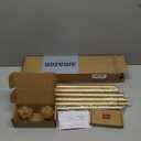 TONIAL Curtain Rods 32 to 86 Inch(2.6 to 7.2 ft), Telescoping Splicing 3/4 Single Rods for Windows 54 to 82 Inch(4.5 to 6.8 ft) Decorative Drapery Rod with Acrylic Diamond Finial, Nickel