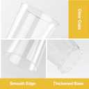 Goodluck 200PCS 10oz Clear Plastic Cups for Party, Disposable Clear Plastic Cups, Cocktail Glasses for Wedding Thanksgiving, Christmas, and Parties