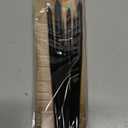 Transon Round Watercolor Paint Brush Set Goat Hair for Watercolors,Acrylics,Inks,Gouache,Oil and Tempera Black Color, Pack of 6