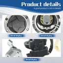 WFLNHB Ignition Switch Lock Key Fuel Cap Replacement for Kawasaki EX250J 2008 250R EX250J SE 2012 EX300A SE 2014