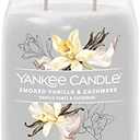 Yankee Candle Signature Scented Candle | Smoked Vanilla & Cashmere Large Jar Candle with Double Wicks | Soy Wax Blend Long Burning Candle | Perfect Gifts for Women