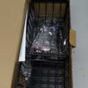 Cisily 2-Tier Kitchen Sink Caddy Organzier Rack with Flexible Dish Brush Holder, Sponge Holder for Kitchen Sink Countertop Organization Storage,Home Decor Accessories Essentials Stainless Steel (Medium, Black)