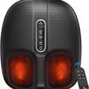 CuPiLo Foot Massager FSA Eligible HSA, 5 Compression Levels & Deep Kneading, Black