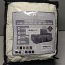 ULTICOR Reclining Loveseat Slipcover, 48" - 65" L, 6-Piece Jacquared Stretch Loveseat Reclining Sofa Covers, 2 seat Loveseat Recliner Cover, Thick, Soft, Washable (Style 4) (Ivory)