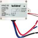 Briidea 220V/240V On/Off Switch Electric Heating Relay with Built-in 24V Transformer, Replacement for Any Relay, Compatible with 24V Thermostat