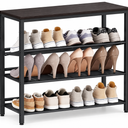 Shoe Rack, 4-Tier Slanted Shoe Storage Shelf