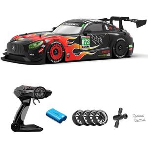 GoolRC Remote Control Drift Car Drift RC Cars 1/16 Remote Control Car 2.4GHz 4WD RC Race Vehicle Gift for Teen Tires Replaceable with LED Light