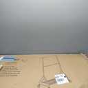 JIEJIERUI Heavy Duty Clothes Rack for Hanging Clothes, Double Rods Clothing Rack with Lockable Wheels, Rolling Garment Racks with Shelf, Easy to Assemble, Silver