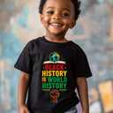 Kids Black History Shirt,Toddler Black History Month T-Shirt Boys Girls, African American Tee, 2-6T (Black)