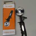 Ice Cream Scoop with Trigger, 5 Tbsp Cookie Scoop for Baking, 2.45 Oz Cookie dough Scooper, Large Ice Cream Scooper, Stainless Steel Portion Scoop, 72.7 ml