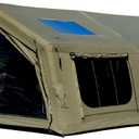 MC TOMOUNT Inflatable Camping Tent, Large Family Cotton Canvas Blow Up Tent, 15.75ft*11.81ft*7.22ft
