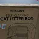 MeoWant Self-Cleaning Cat Litter Box, 106L Extra-Large Space Low Entrance Automatic Cat Litter Box Perfect for Multiple Cats, Safety Sensor, Anti-Pinch, APP Control, Odor Free with Mat & Liner