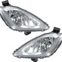 WFLNHB 1 Pair Fog Lights Assembly Replacement for Elantra 2011-2013 Clear Lens with Bulbs Wiring Harness & Switch Front Bumper Driving Lamps Fog Lights Assembly (Driver & Passenger Side)