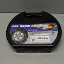 Snow-Chains Auto Fixing 1 Min Quick Fit Easy Installation Tire-Chains, Portable Reusable Universal Emergency Tire Traction Chain for Passenger Car, Pickup Trucks and SUV - Set of 2 (HKN-120)