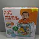 Bright Starts Learn-to-Sit 2-Position Baby Floor Seat with Toys, Unisex, 4-12 Months, Wild Wiggles