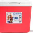 11Qt 19Qt Insulated Portable Cooler Leak-Proof Ice Chest Lunch Box Hard Coolers with Extra Ice Pack for BBQ, Camping, Pincnic (Red)