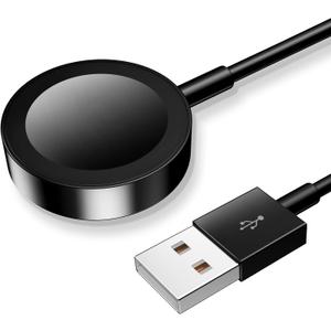 for Apple Watch Charger Magnetic Fast Charging Cable [Portable] Magnetic Wireless Charging Compatible with iWatch Series Ultra/10/9/8/7/6/SE/SE2/5/4-[3.3FT] Black
