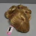 Rockabilly Vintage Wig Audrey Hepbum Short Bang Wig Long Finger Wavy Wigs for Women (Blonde)