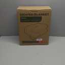 Electric Heated Blanket King Size 90"x100" - Dual-Sided with Microplush & Sherpa Fabric, 4 Heat Settings & 10 Hours Auto Off, Machine Washable - Light Gray