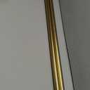 Heavy Duty Curtain Rods, 1 1/8 Inch Diameter Single Curtain Rod 72-144Inch(6-12ft) Extendable Length with End Caps Adjustable Modern Brackets-Warm Gold