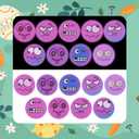 Seeiuua 18Pack Prefilled Easter Eggs with Toys Easter Glow in The Dark Bouncy Balls Bulk Easter Basket Stuffers Gifts for Kids, Easter Eggs Filled with Toys for Kids Easter Egg Toys