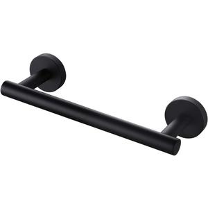Miyili 9-Inch Matte Black Towel Bar for Kitchen or Bathroom - Stainless Steel Hand Towel Holder Contemporary Style Wall Mount, A01B23A