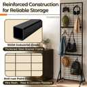 2 x Grid Wall Panel, 6FT x 2FT Heavy Duty Display Racks for Vendor Events, 80lbs Load Capacity Movable Grid Display Stand with Lockable Wheels for Retail, Trade Show, Home & Garage