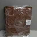 Leather 3 Ring Binder Fits 8.5"x11" Letter Size Paper, 1 Inch Round Ring Binder Holds 200 Sheets, Notepad Paper Cover Loose Leaf Organizer, Brown Tree