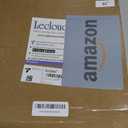 Lecloud White Sheer Curtains 45 Inch Long 2 Panels, Short Voile Drapes for Dinning Small Windows, Light Filtering Voile Curtain for Living Room Bedroom Bathroom, Dual Rod Pocket, 40" Wx45 L