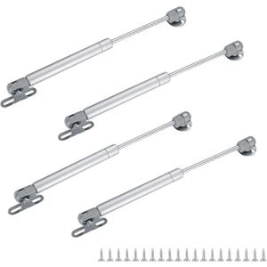 4 Pack 100N/22Lb Gas Struts - Gas Springs for Lift Support,Lift top Hinges lid Support Hinge， Toy Box lids, and Safety Lift Shocks for Toy Box, RV Cabinets, and More