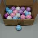 Libima 36 Pcs Snowflake Stress Balls Bulk Winter Foam Squeeze Balls 2 Inch Snowball Sensory Toys Stress Relief Snowball Toys Gifts for Winter Holiday Christmas Party Favors Bag Filler Stuffers