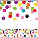 Teacher Created Resources Teacher Created Resource (TCR77149) 24-inch x 1.5-inch, Confetti Magnetic Border, Multicolor