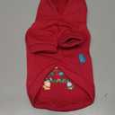 Small Dog Hoodie Clothes Red Christmas Dog Outfit Warm Fleece Dogs Sweater for Small Dogs Cat Boy Girl Cute Puppy Sweatshirt with Leash D Ring Xmas Doggy Costume Chihuahua Yorkie Shihtzu(Red,S)