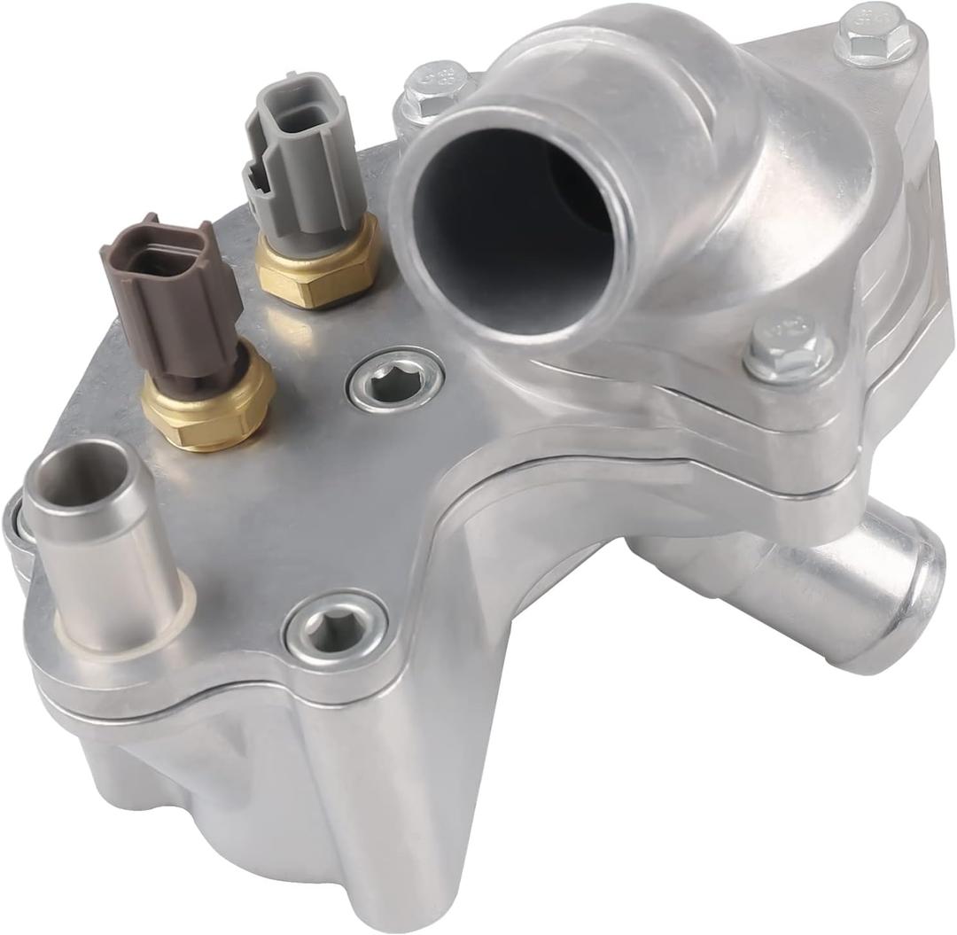 Aluminum Coolant Thermostat Housing Assembly Compatible with 1997-2001 Ford Explorer 1998-2001 Mercury Mountaineer 2001 Explorer Sport/Ranger Replacement for 902-204 YU3Z-8A586-AA 4.0L V6