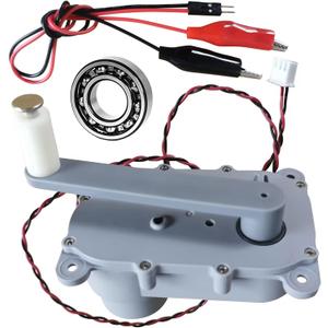 Nightbreeze DIY Hand Crank DC Generator with Ball Bearings LED Beads Small Manual Generator No Load DC Voltage 1-12V Physics Teacher's Gift Science Education Experiment for Home School