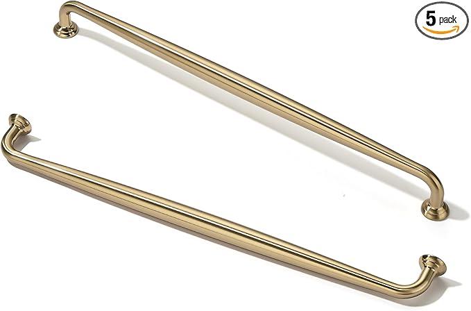 TUNNY 5 Pack Cabinet Handles8.81"/224mm Screw Spacing Champagne Bronze Furniture Hardware Handles for Kitchen Cabinets Bedroom Dresser Wardrobe Cabinet Pulls