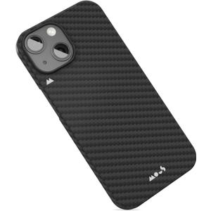 Mous for iPhone 15 Plus Case MagSafe Compatible - Super Thin Magnetic Phone Cover - Carbon Fiber