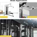 LAT Pulldown Bar Press Down Bar Heavy Duty Cable Machine Attachments V-Shaped Bars with Rubber Handgrips for Gym Home