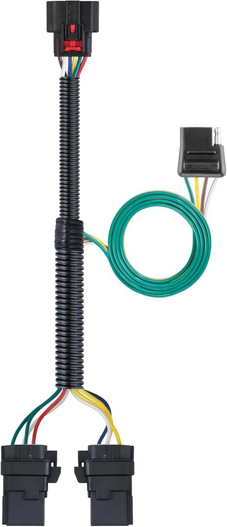 CURT 56429 Vehicle-Side Custom 4-Pin Trailer Wiring Harness, Fits Select Chevrolet Equinox, GMC Terrain (Black)